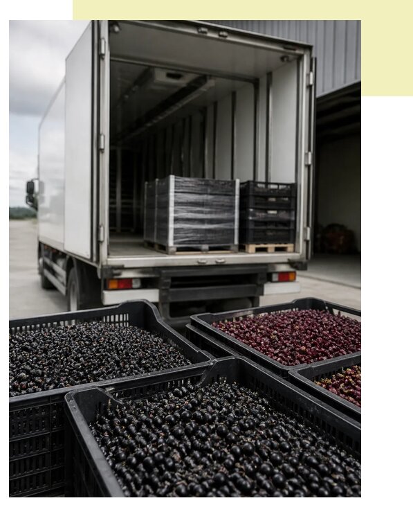 Перевозка смородины рефрижератором в Валуйки по цене от 5323 р. | Агросервис-Вли